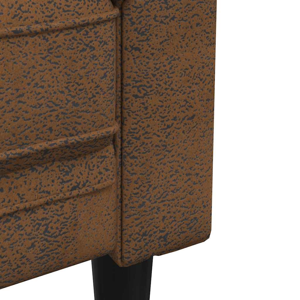 Chesterfield kanapé szék argyle barna 78.5 x 74.5 x 74.5 cm Chesterfield kanapé szék argyle barna 78.5 x 74.5 x 74.5 cm