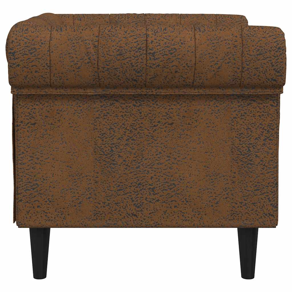 Chesterfield kanapé szék argyle barna 78.5 x 74.5 x 74.5 cm Chesterfield kanapé szék argyle barna 78.5 x 74.5 x 74.5 cm