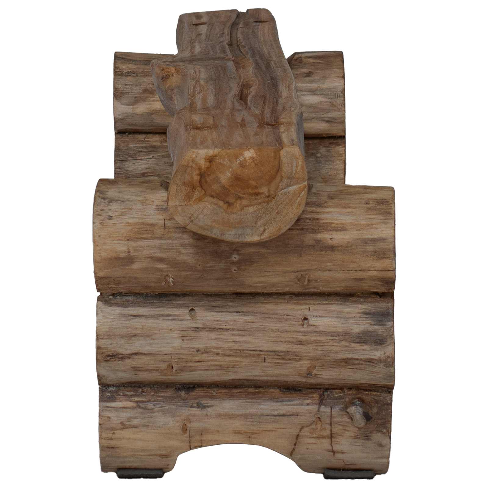 Pad természetes 110 x 30 x 34 cm tömör teakfa