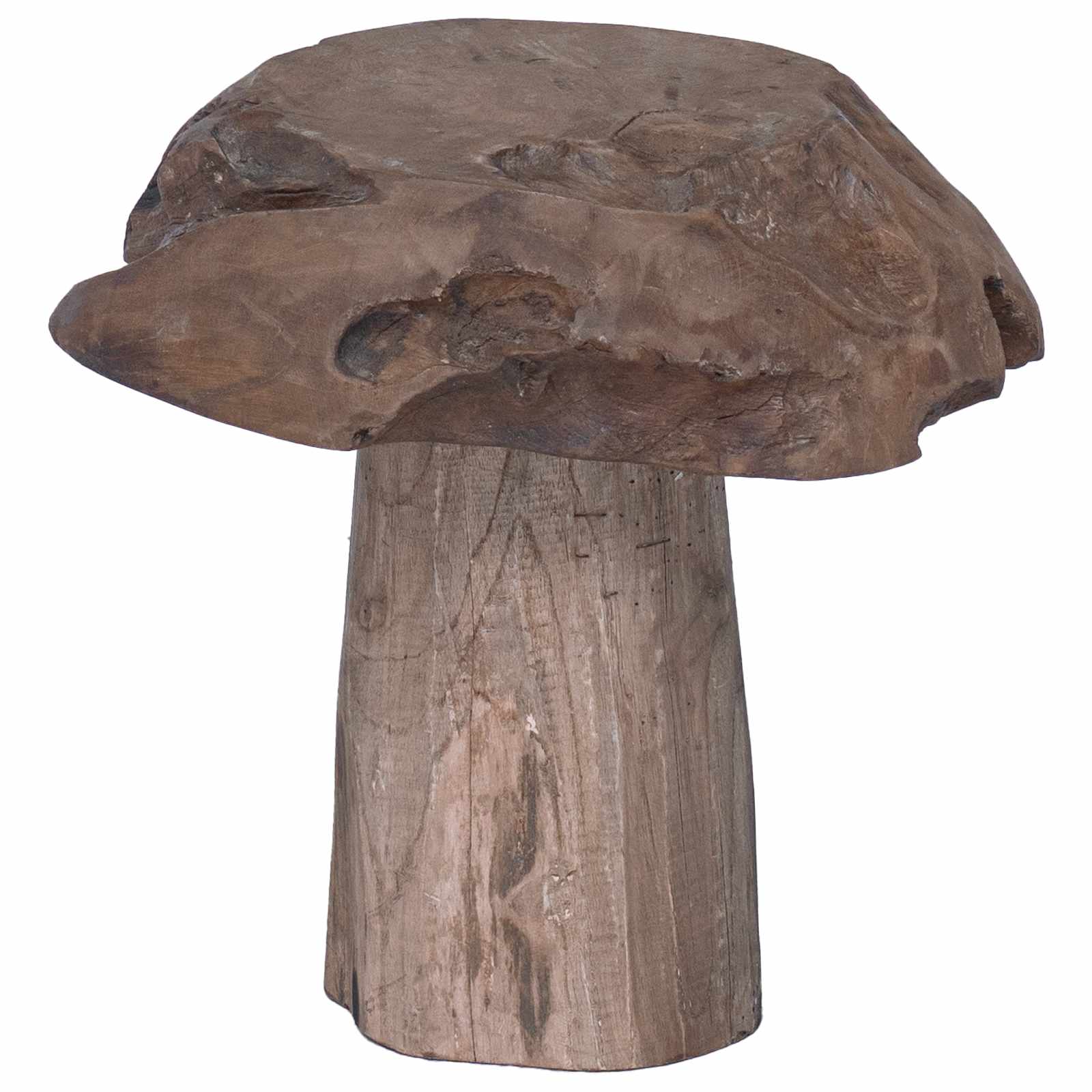 Zsámoly természetes 35 x 35 x 35 cm tömör teakfa