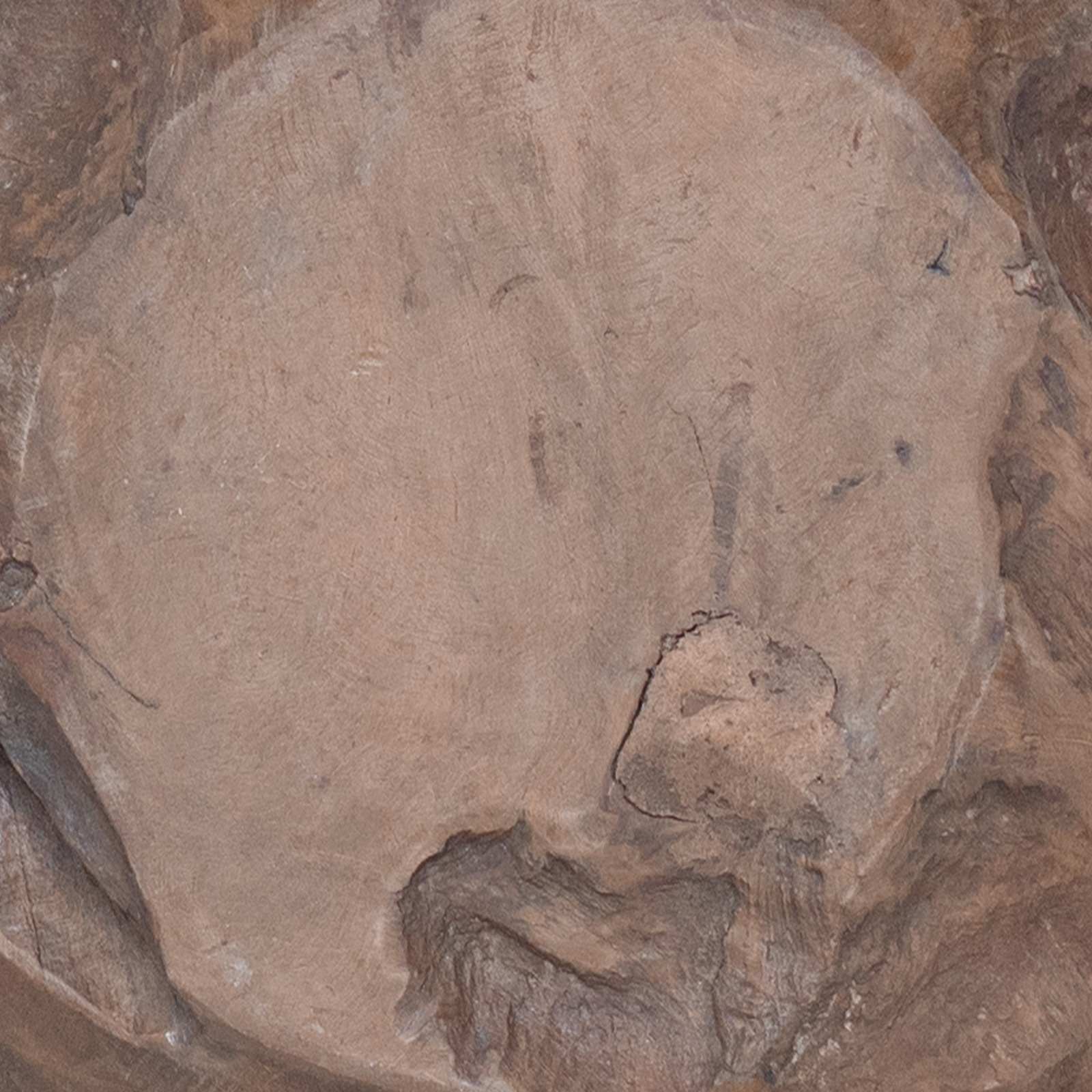 Zsámoly természetes 35 x 35 x 35 cm tömör teakfa