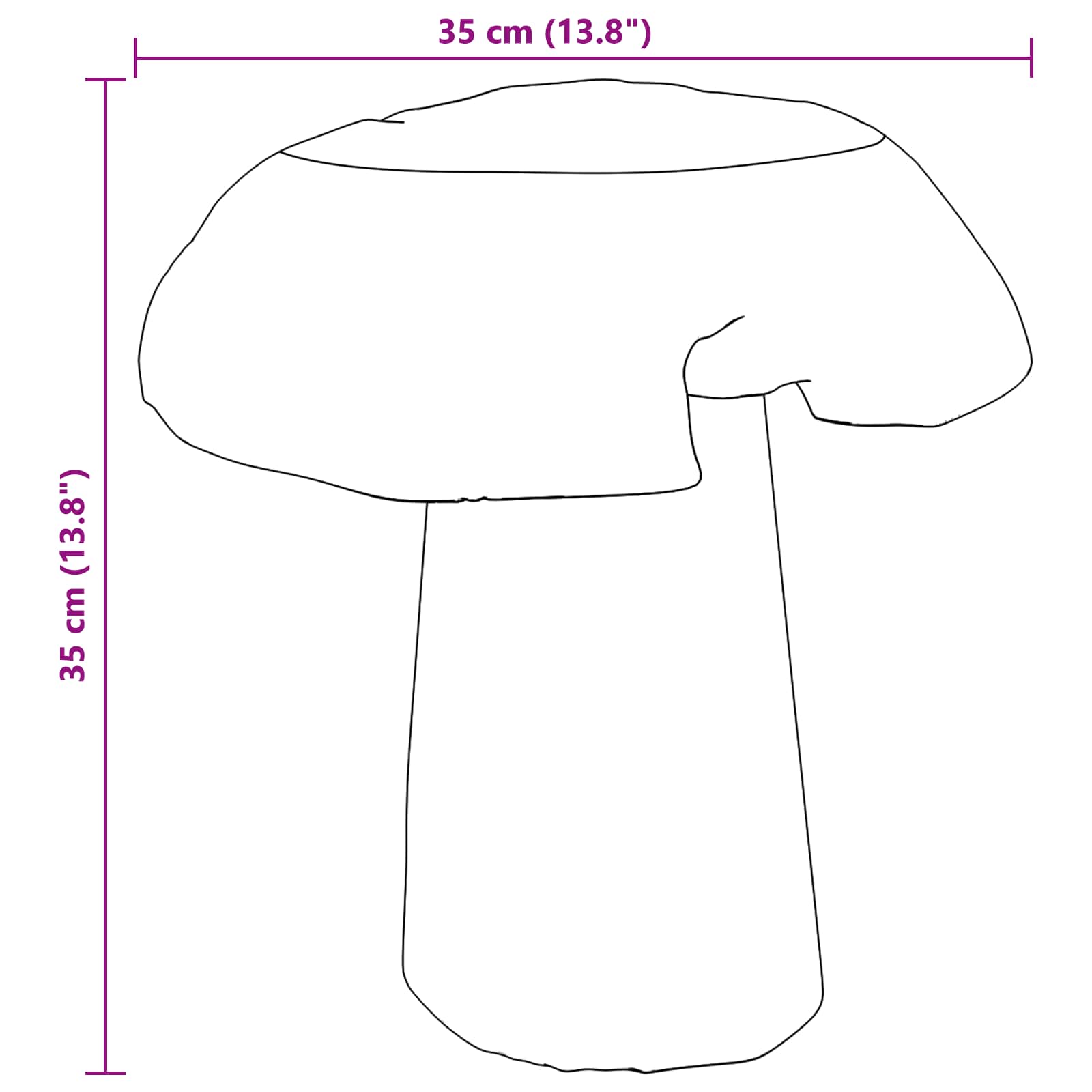 Zsámoly természetes 35 x 35 x 35 cm tömör teakfa