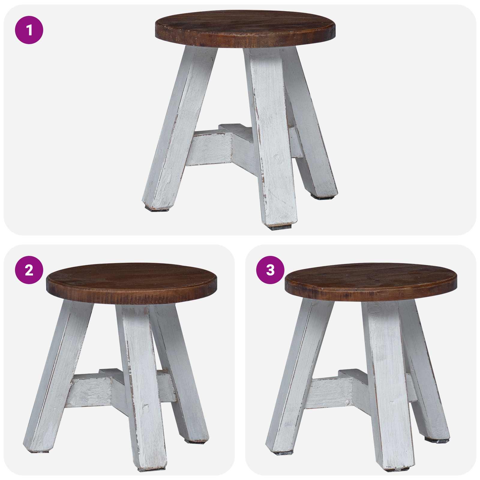 Zsámoly természetes 22 x 22 x 24 cm mahagóni fa