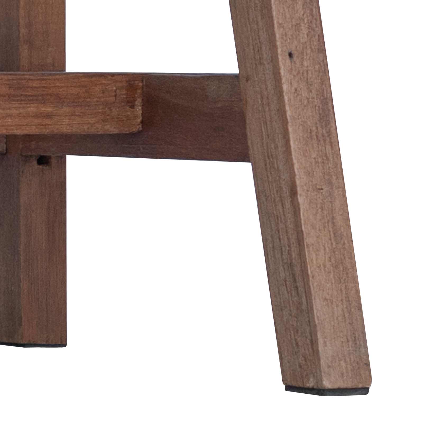 Asztal barna 90 x 50 x 103 cm szilárd újrahasznosított fa