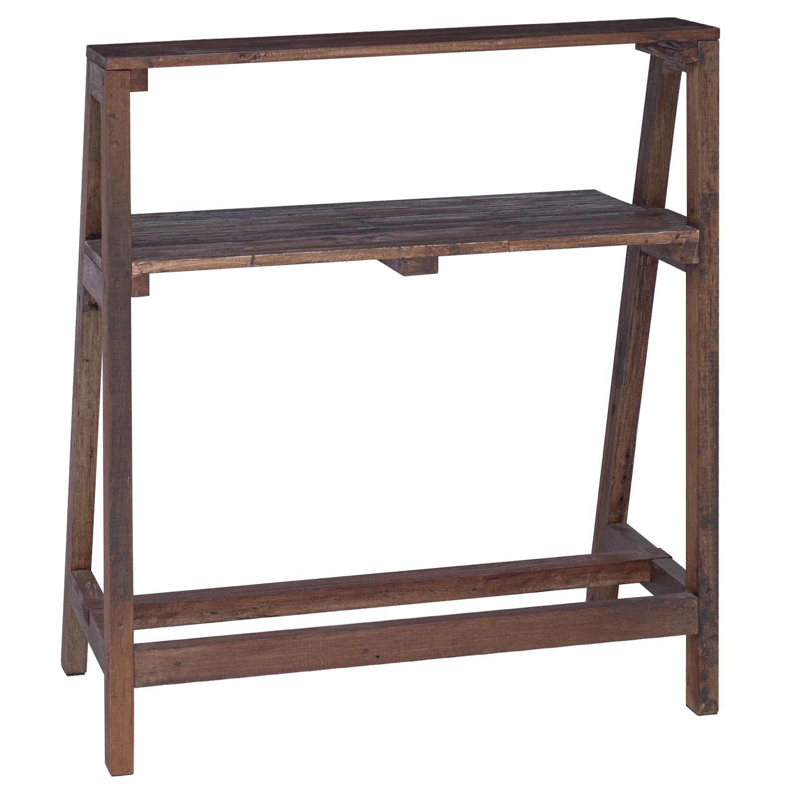 Asztal barna 90 x 50 x 103 cm szilárd újrahasznosított fa