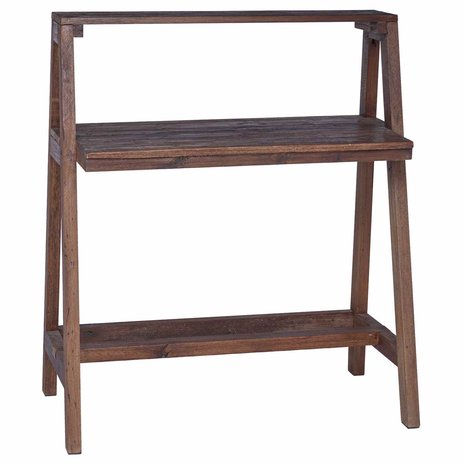 Asztal barna 90 x 50 x 103 cm szilárd újrahasznosított fa