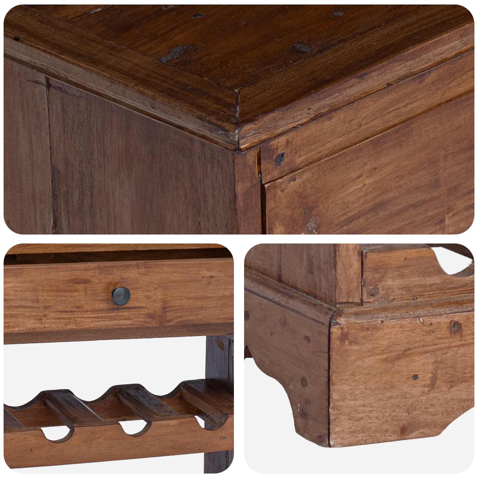 Borágas tömör mahagóni fa