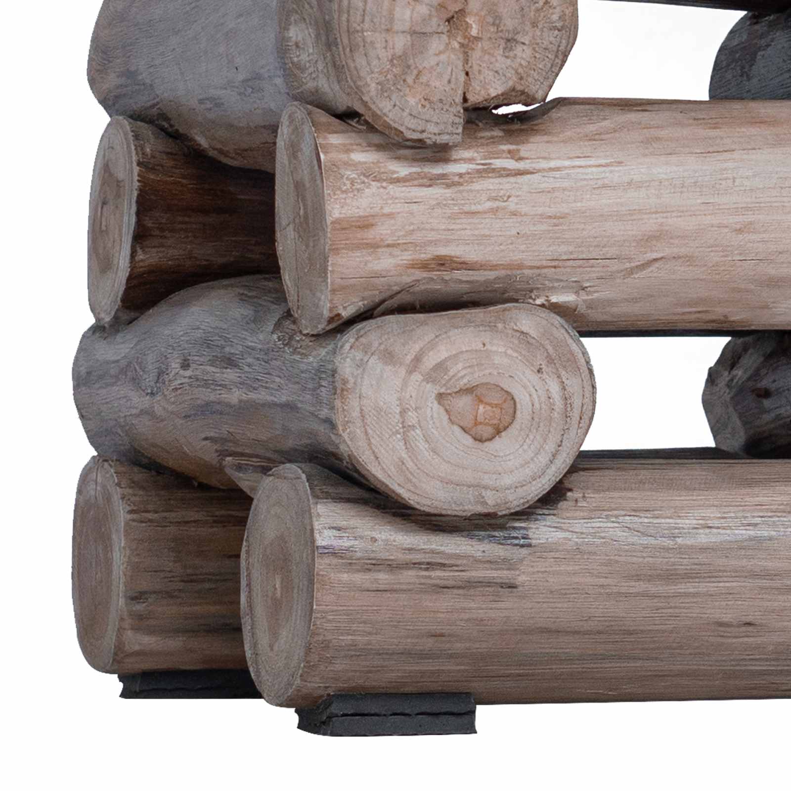 Zsámoly természetes 30 x 30 x 38 cm tömör teakfa