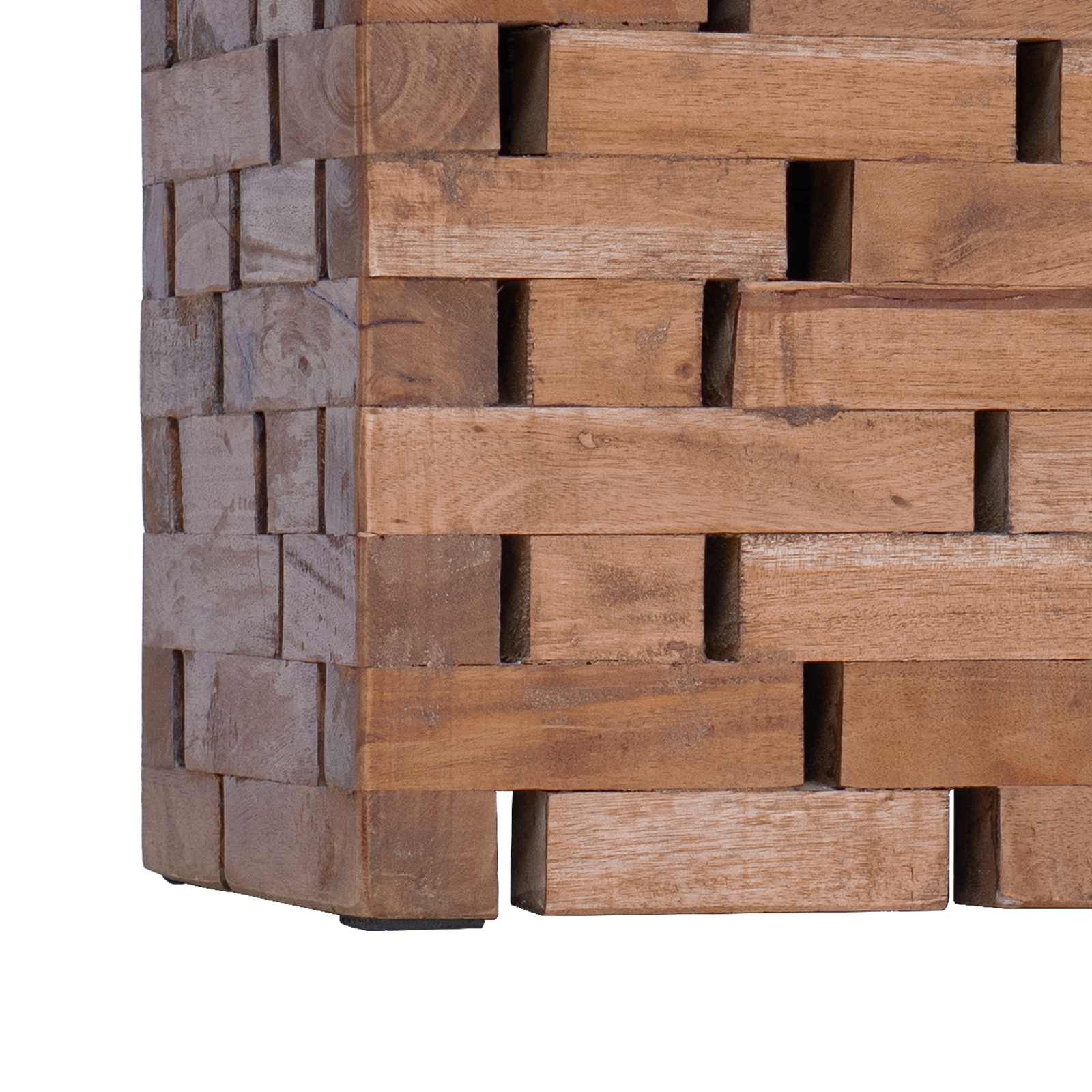 Zsámoly természetes 29 x 29 x 48 cm tömör újrahasznosított fa