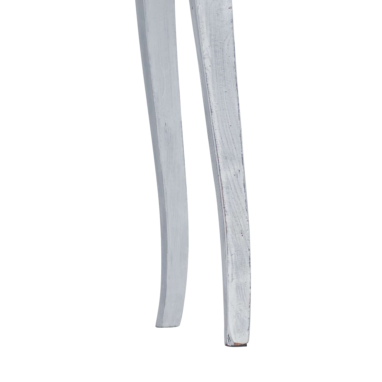 Asztal fiókkal fehér 80 x 40 x 92 cm tömör mahagóni fa