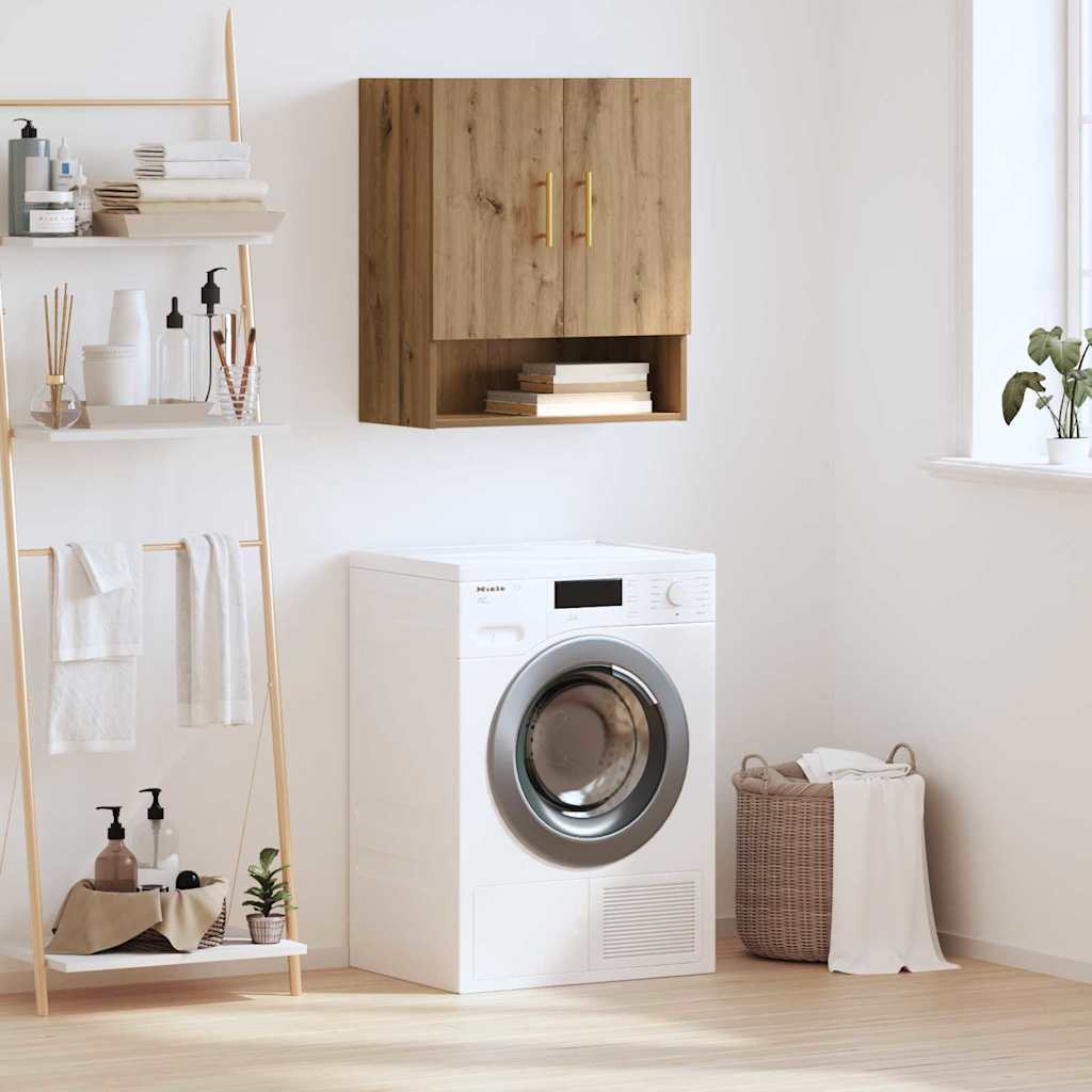 Fali szekrény kézműves tölgy 60 x 31 x 70 cm faanyag