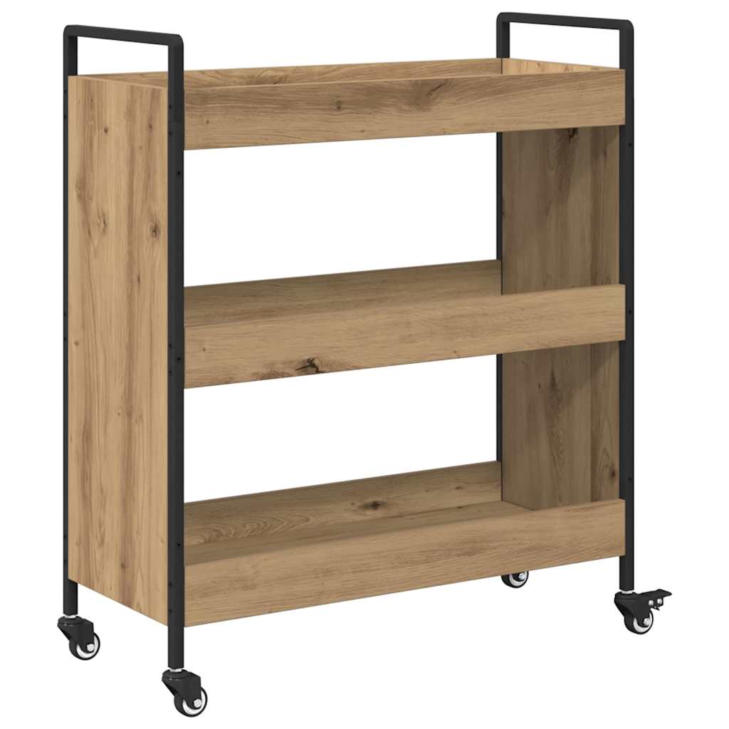 Konyhai kocsi kézműves tölgy 70 x 30 x 82 cm faanyag Konyhai kocsi kézműves tölgy 70 x 30 x 82 cm faanyag