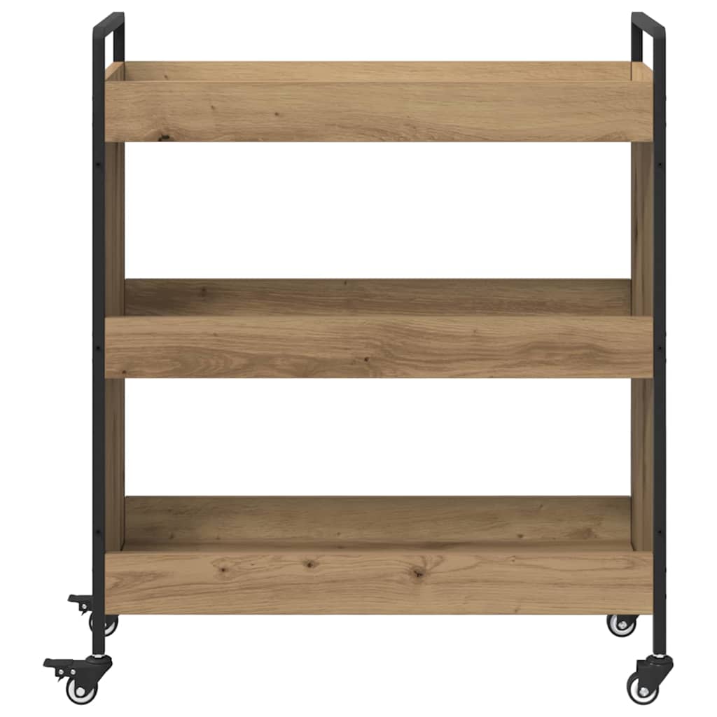 Konyhai kocsi kézműves tölgy 70 x 30 x 82 cm faanyag Konyhai kocsi kézműves tölgy 70 x 30 x 82 cm faanyag