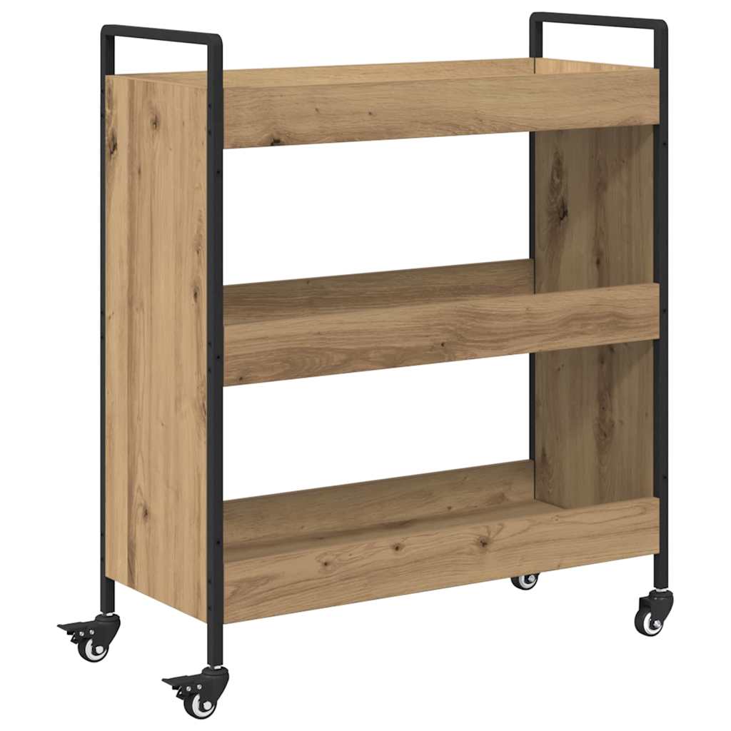 Konyhai kocsi kézműves tölgy 70 x 30 x 82 cm faanyag Konyhai kocsi kézműves tölgy 70 x 30 x 82 cm faanyag