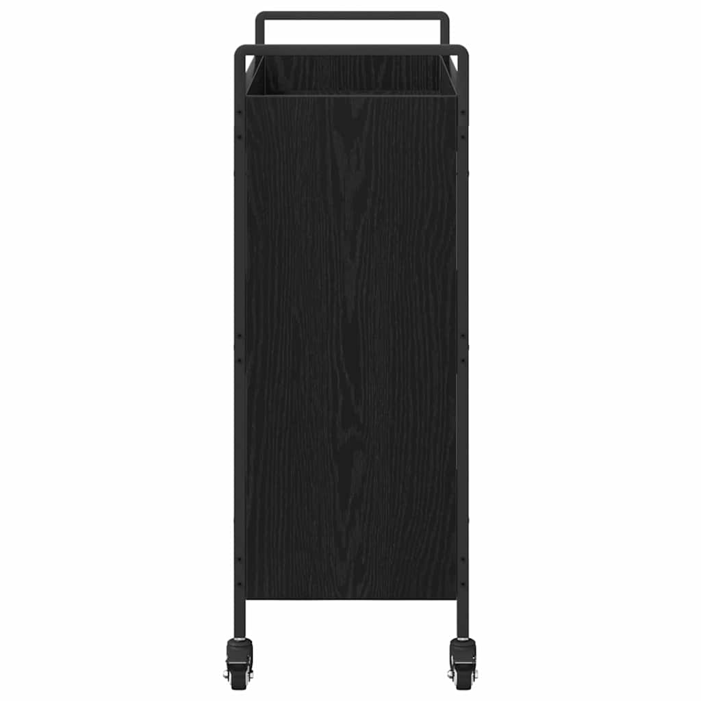 Konyhai kocsi musta tammi 70 x 30 x 82 cm faanyag