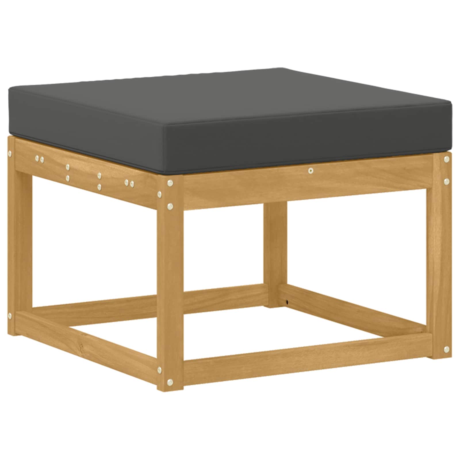 Kültéri kanapé szett 6 pcs fehér és antracitszürke poliészter