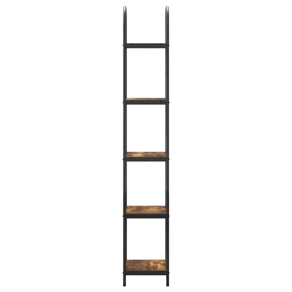 Könyvespolc füstölt tölgy 40 x 30 x 183 cm faanyag