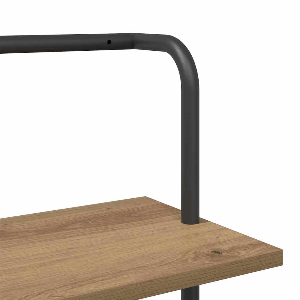 Könyvespolc kézműves tölgy 60 x 24 x 203 cm faanyag Könyvespolc kézműves tölgy 60 x 24 x 203 cm faanyag