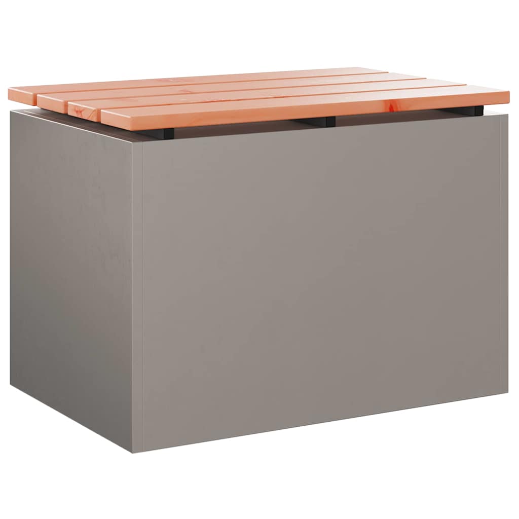 Kerti pad rozsdás 60 x 40 x 43 cm időjárásálló acél