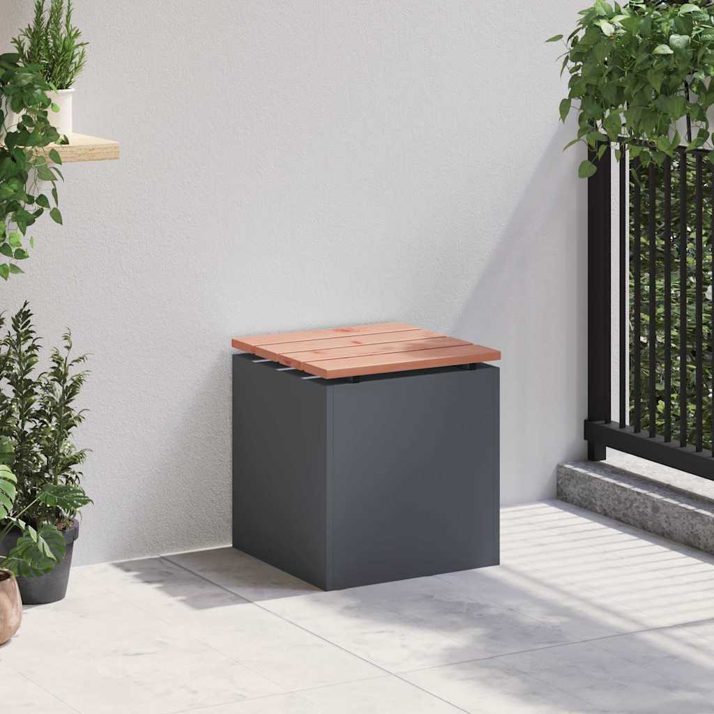 Kerti pad antracit 40 x 40 x 43 cm acél Kerti pad antracit 40 x 40 x 43 cm acél