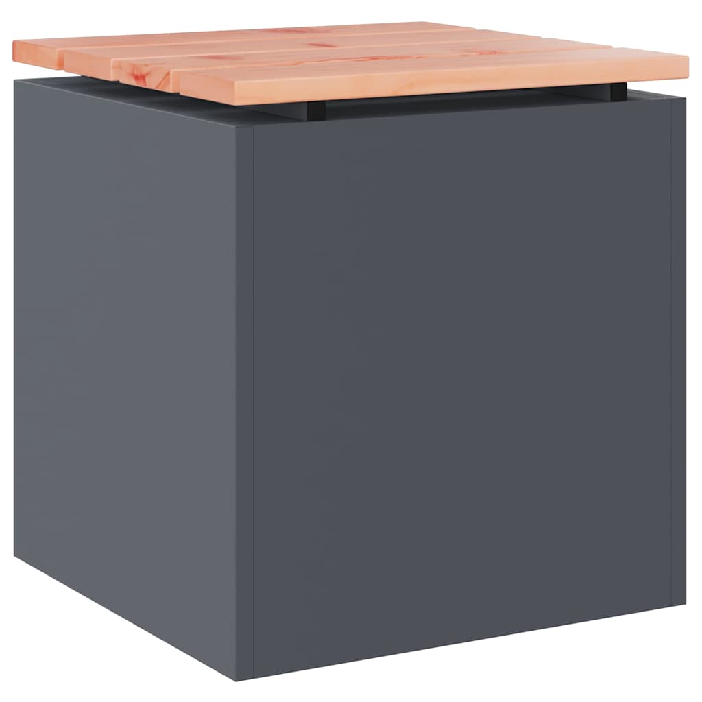 Kerti pad antracit 40 x 40 x 43 cm acél Kerti pad antracit 40 x 40 x 43 cm acél