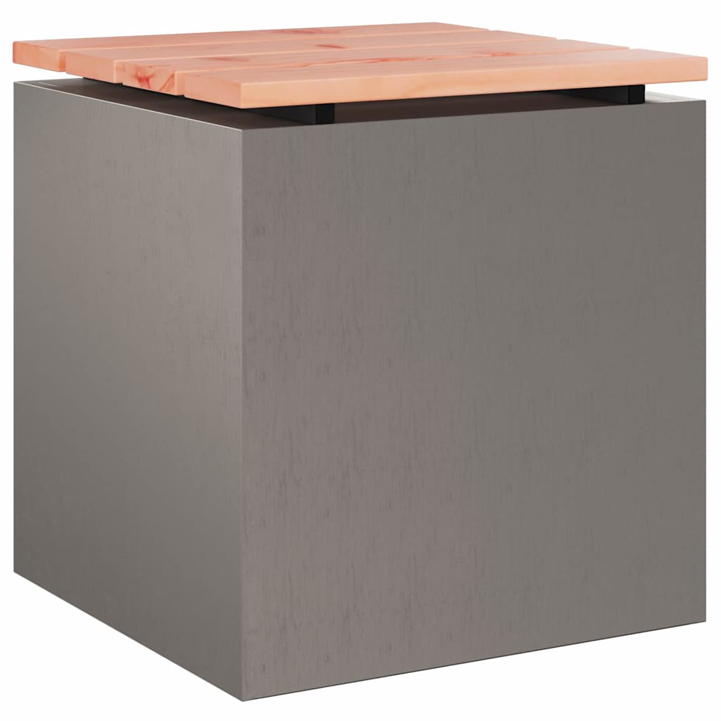 Kerti pad rozsdás 40 x 40 x 43 cm időjárásálló acél Kerti pad rozsdás 40 x 40 x 43 cm időjárásálló acél