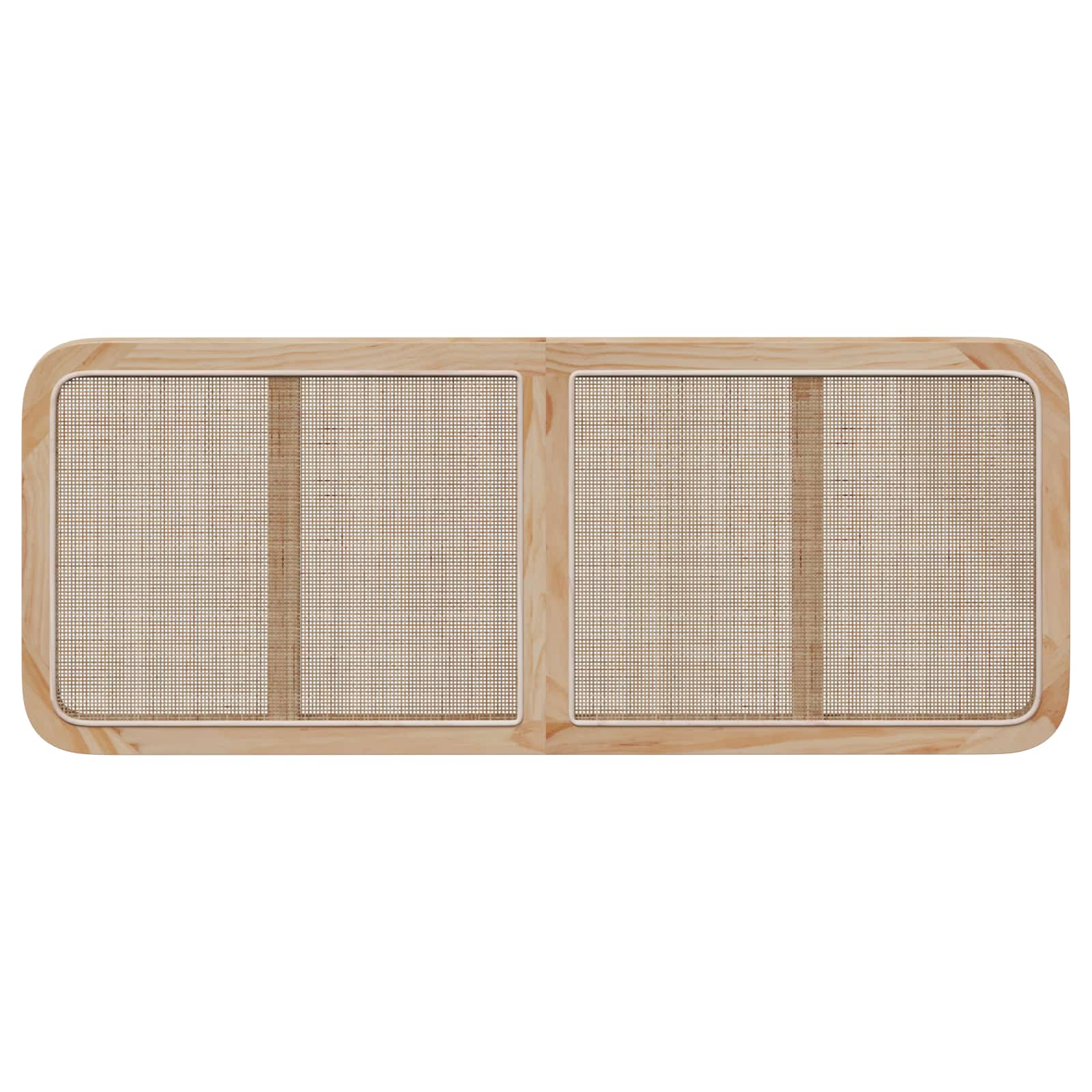 Fejtámla fejtámlával természetes 140 x 55 x 3 cm rattan