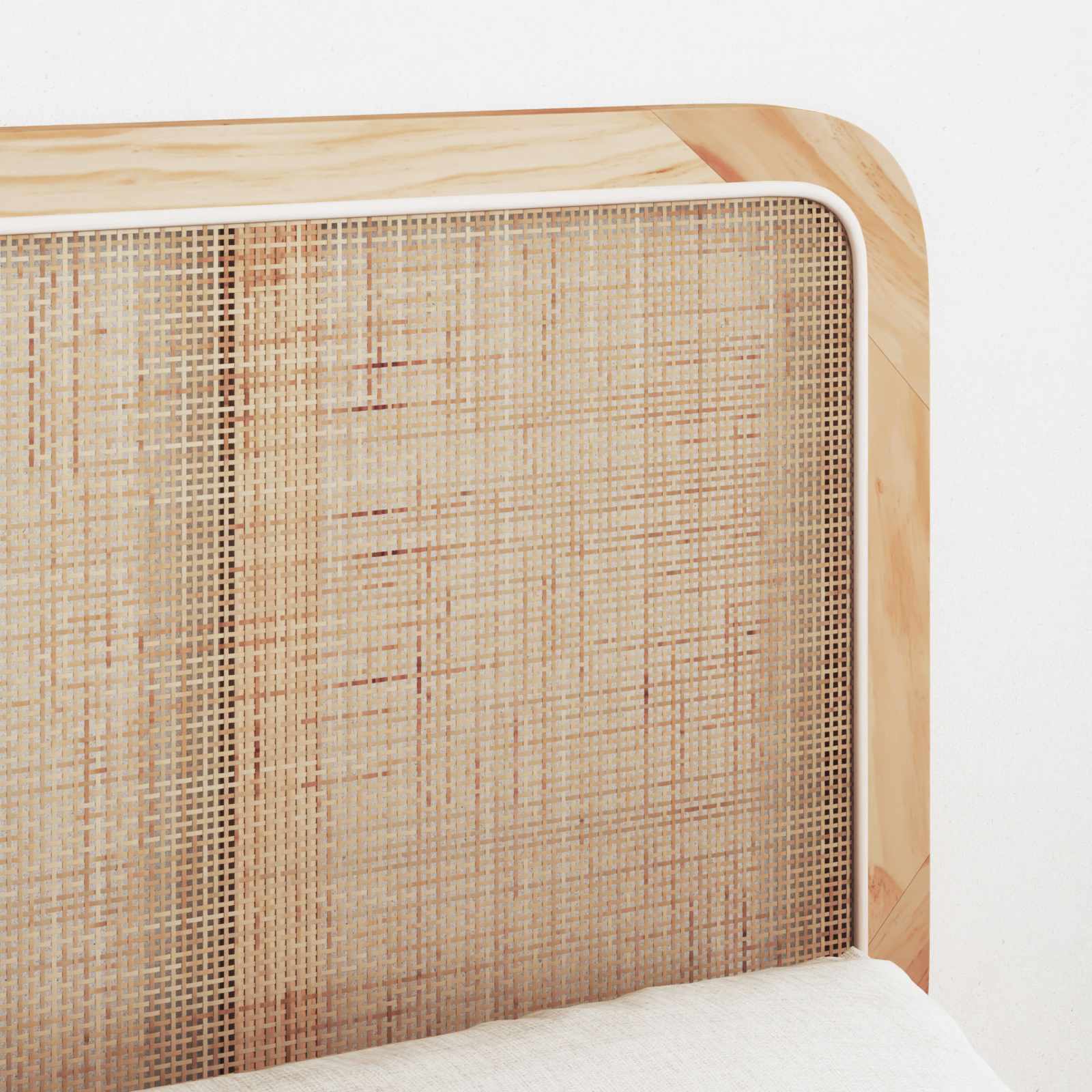 Fejtámla fejtámlával természetes 160 x 55 x 3 cm rattan