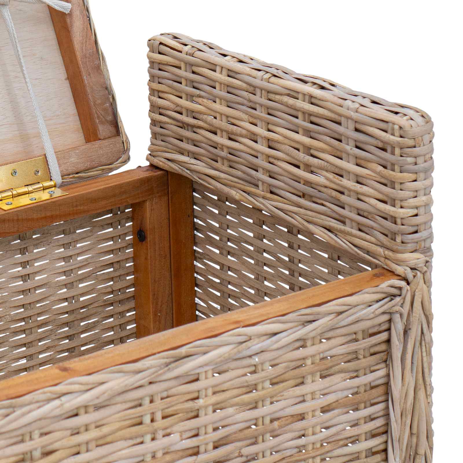Tárolópad gendt természetes 110 x 40 x 50 cm rattan
