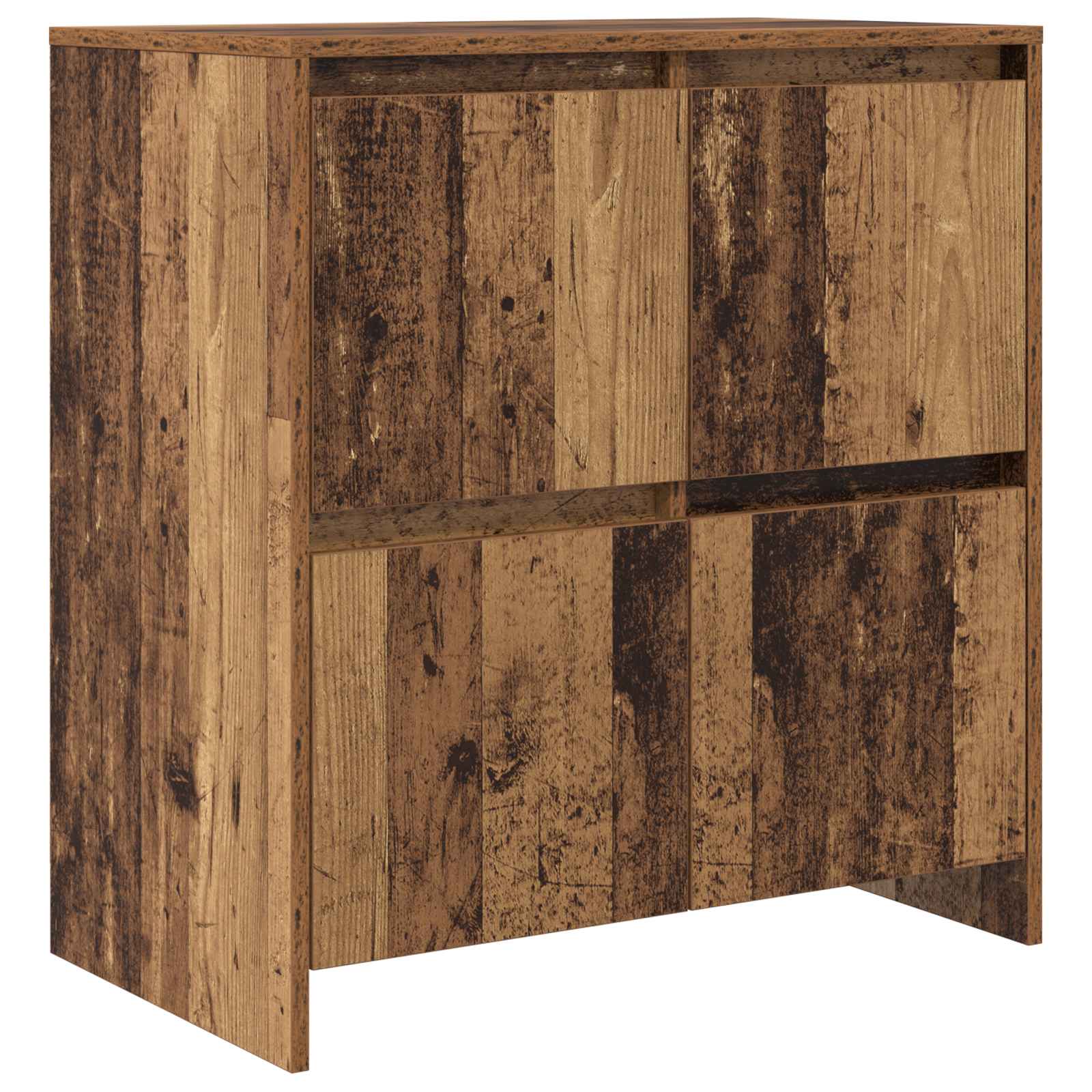 Széf 2 pcs öreg fa 70 x 41 x 75 cm faanyag