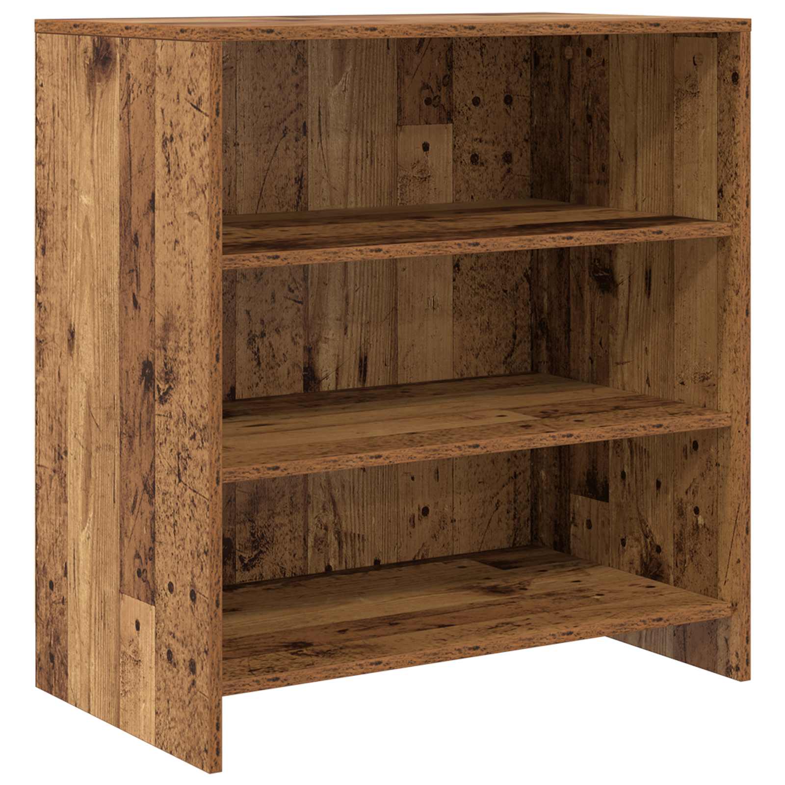 Széf 2 pcs öreg fa 70 x 41 x 75 cm faanyag