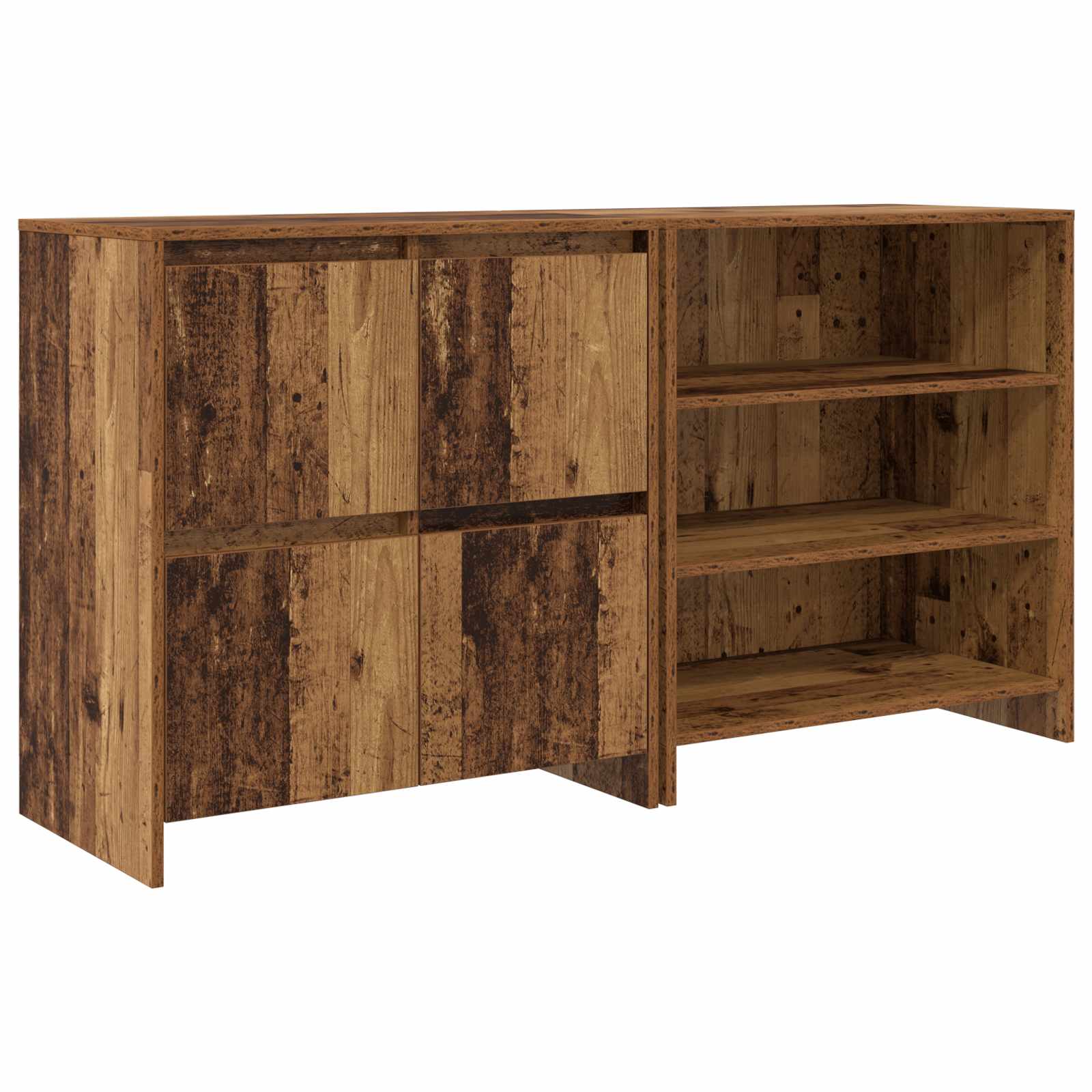 Széf 2 pcs öreg fa 70 x 41 x 75 cm faanyag