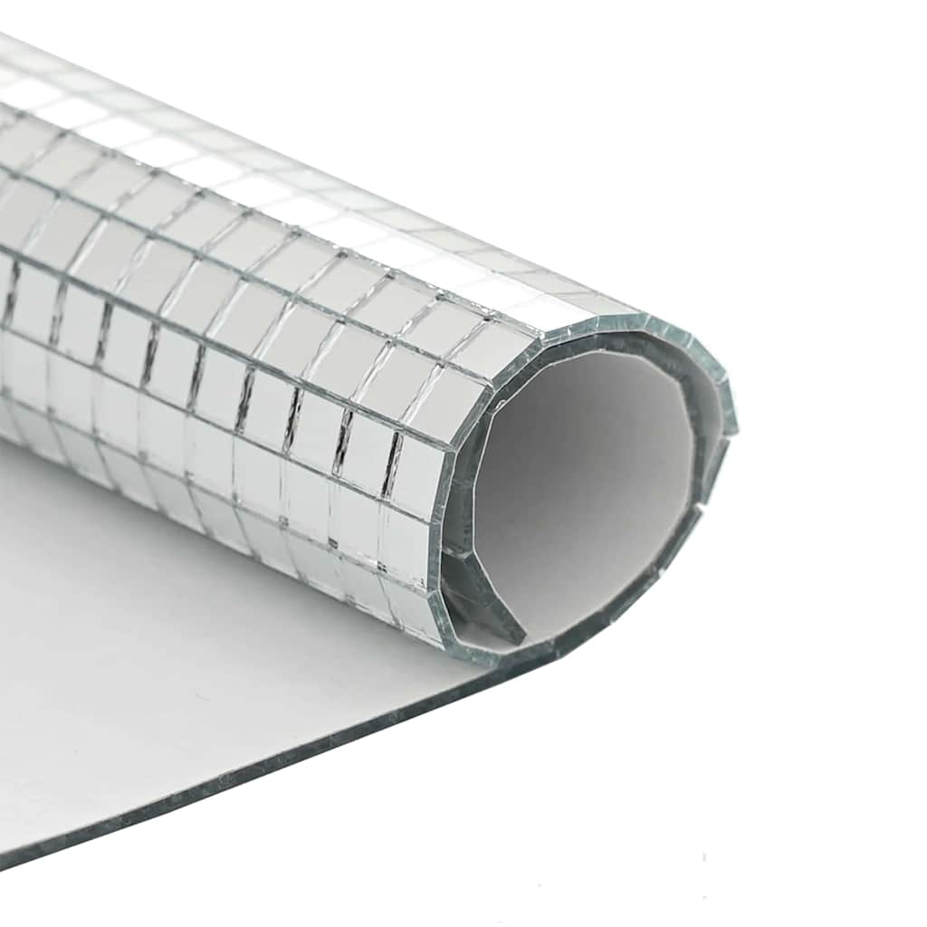 Tükör mozaik csempe geometrikus 3 pcs ezüst 30 x 30 cm üveg