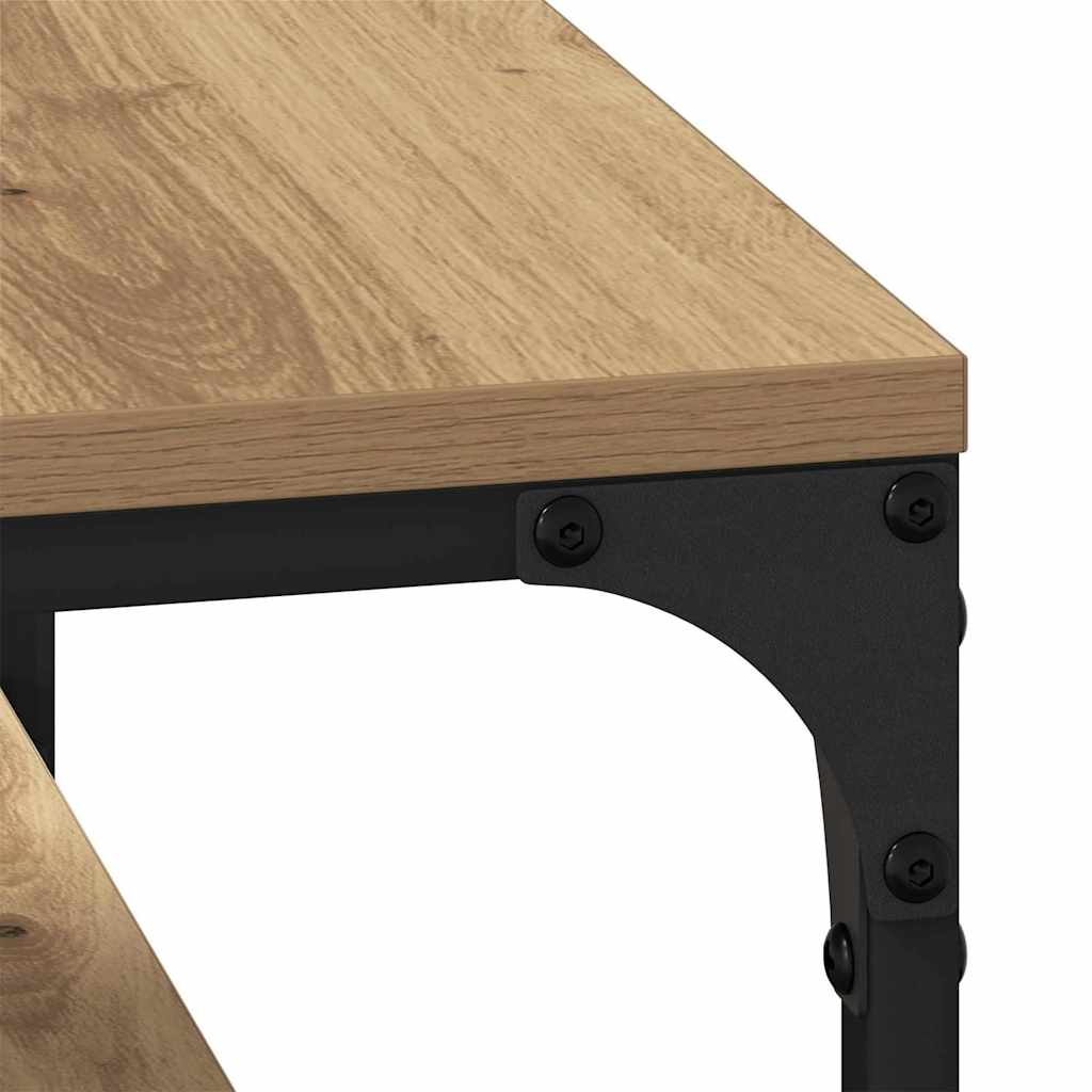 Dohányzóasztal kézműves tölgy 80 x 50 x 40 cm faanyag Dohányzóasztal kézműves tölgy 80 x 50 x 40 cm faanyag