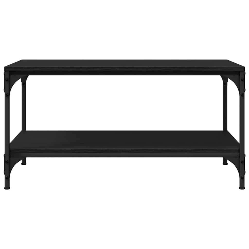 Dohányzóasztal musta tammi 80 x 50 x 40 cm faanyag Dohányzóasztal musta tammi 80 x 50 x 40 cm faanyag