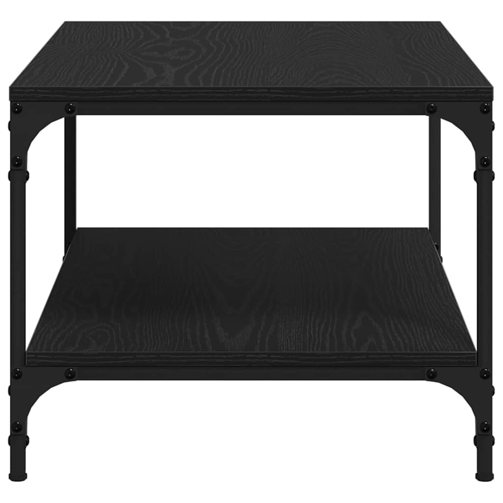 Dohányzóasztal musta tammi 80 x 50 x 40 cm faanyag Dohányzóasztal musta tammi 80 x 50 x 40 cm faanyag