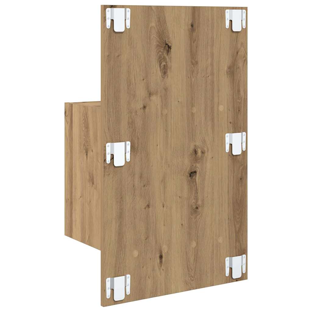 Éjjeliszekrény 2 db artisan tölgy 50 x 32.5 x 80cm szerelt fa