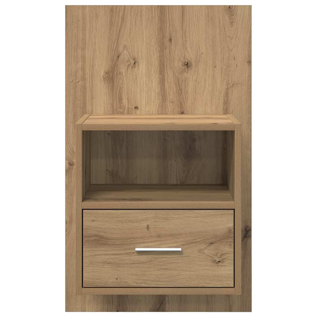 Éjjeliszekrény 2 db artisan tölgy 50 x 32.5 x 80cm szerelt fa