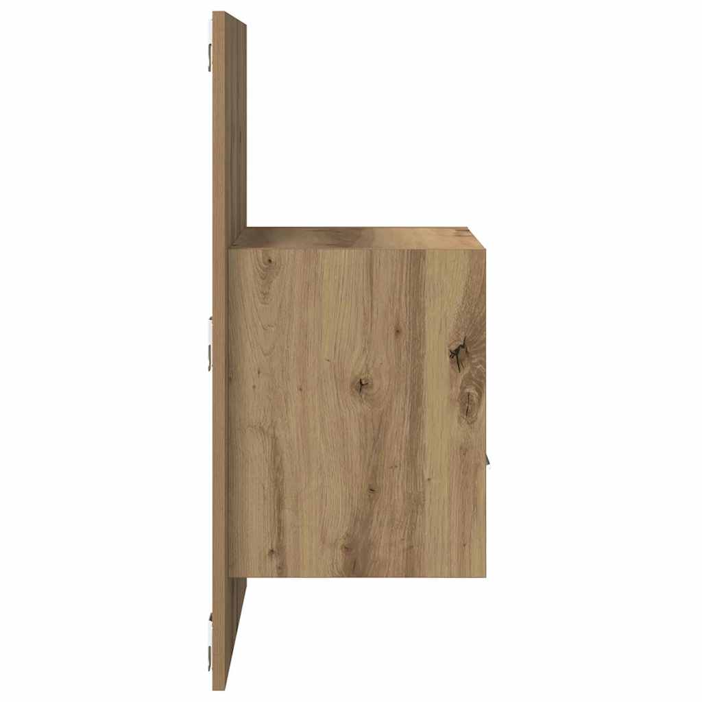 Éjjeliszekrény 2 db artisan tölgy 50 x 32.5 x 80cm szerelt fa