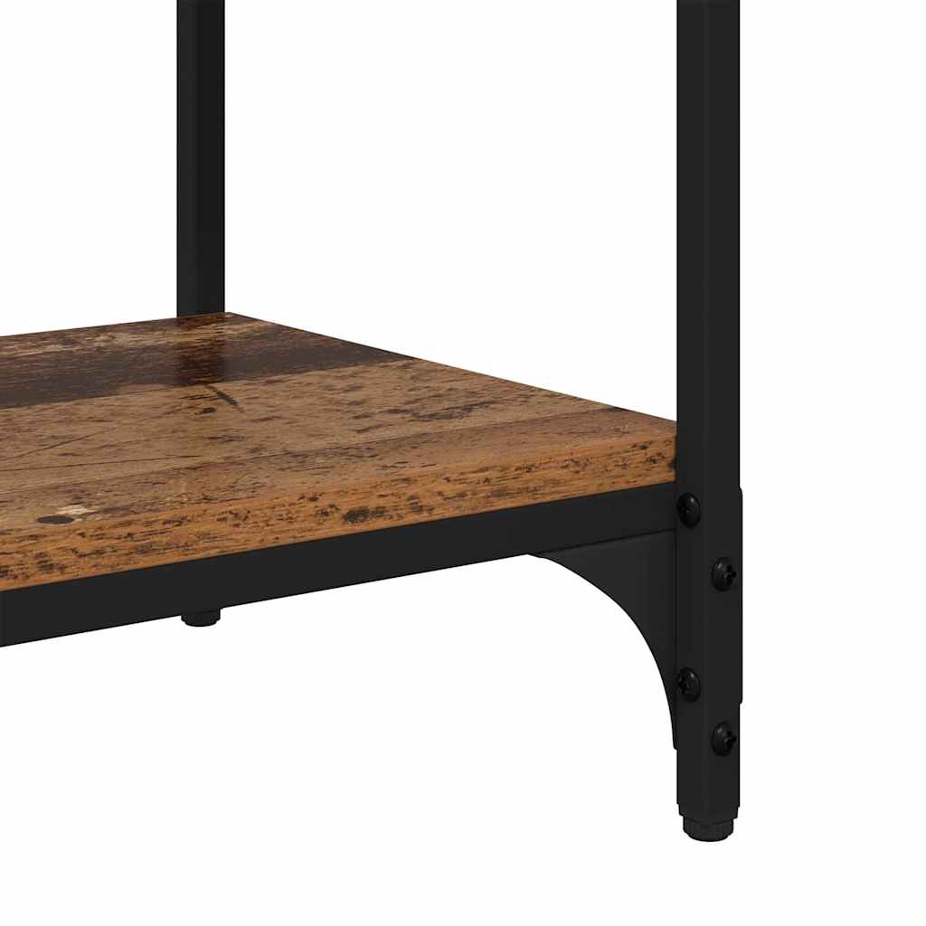 Tv szekrény öreg fa 100x33x41cm műszaki fa és vas