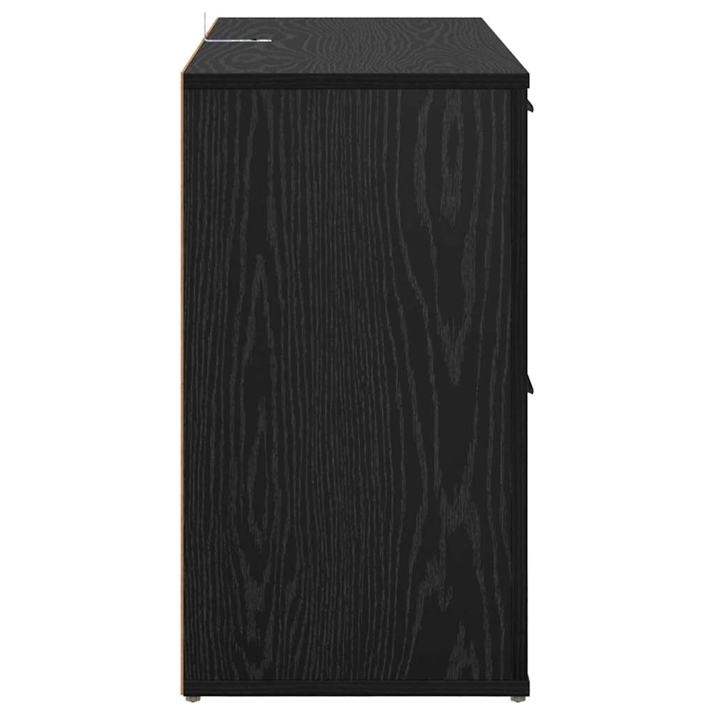 Fiókkal musta tammi 100 x 33 x 59,5 cm faanyag