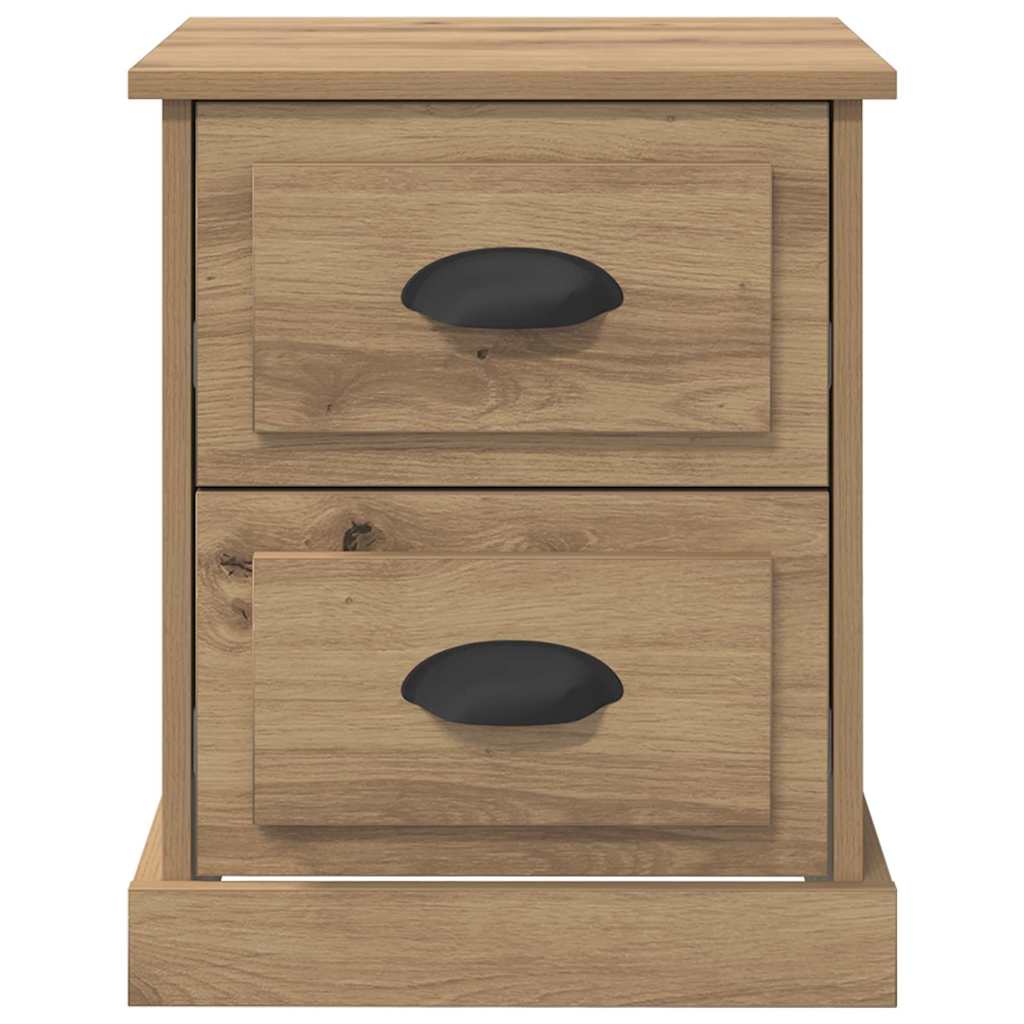 Éjjeliszekrény 2 db artisan tölgy 39 x 39 x 47.5 cm szerelt fa