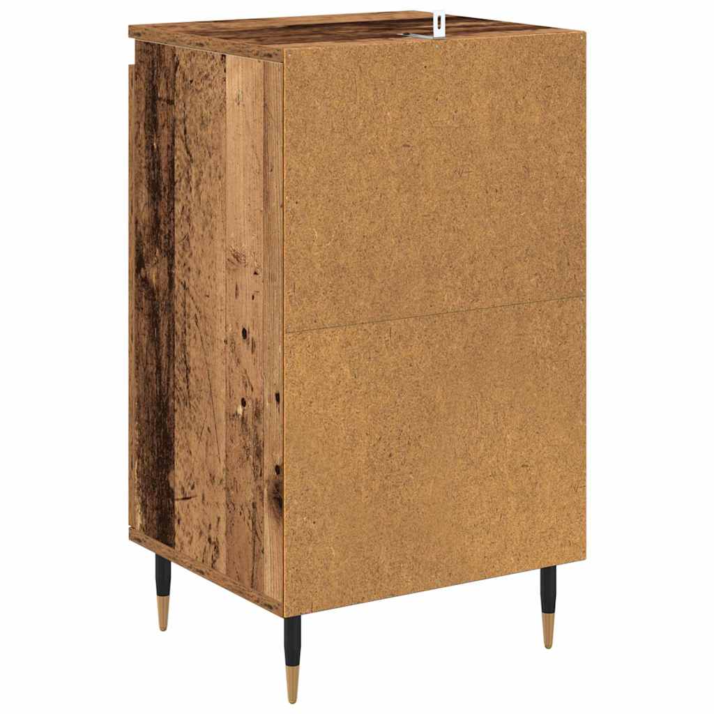 Széf 2 pcs öreg fa 40 x 35 x 70 cm műszaki fa és vas