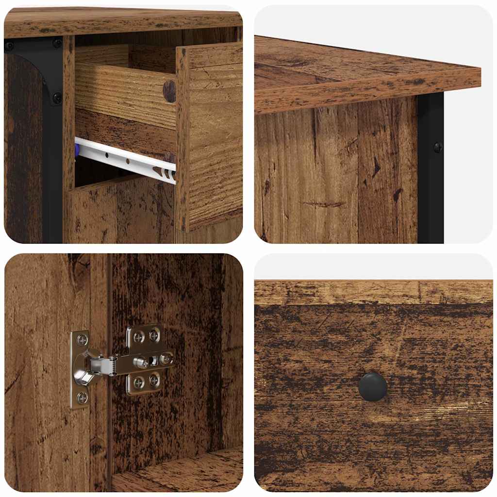 Asztal öreg fa 141 x 141 x 75 cm faanyag