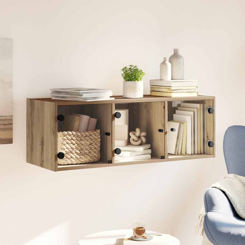 Fali szekrény artisan tölgy 102 x 37 x 35 cm faanyag