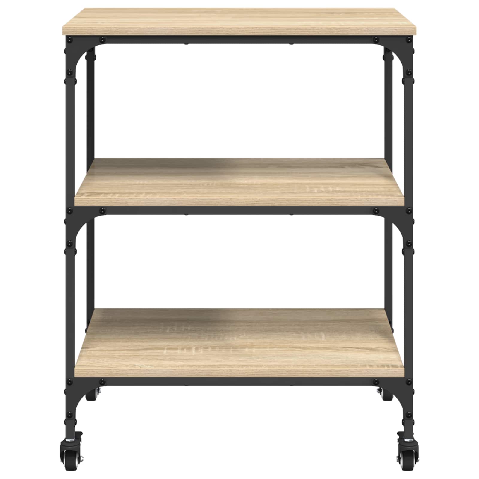 Konyhai kocsi sonoma tölgy 60 x 41 x 76 cm faanyag