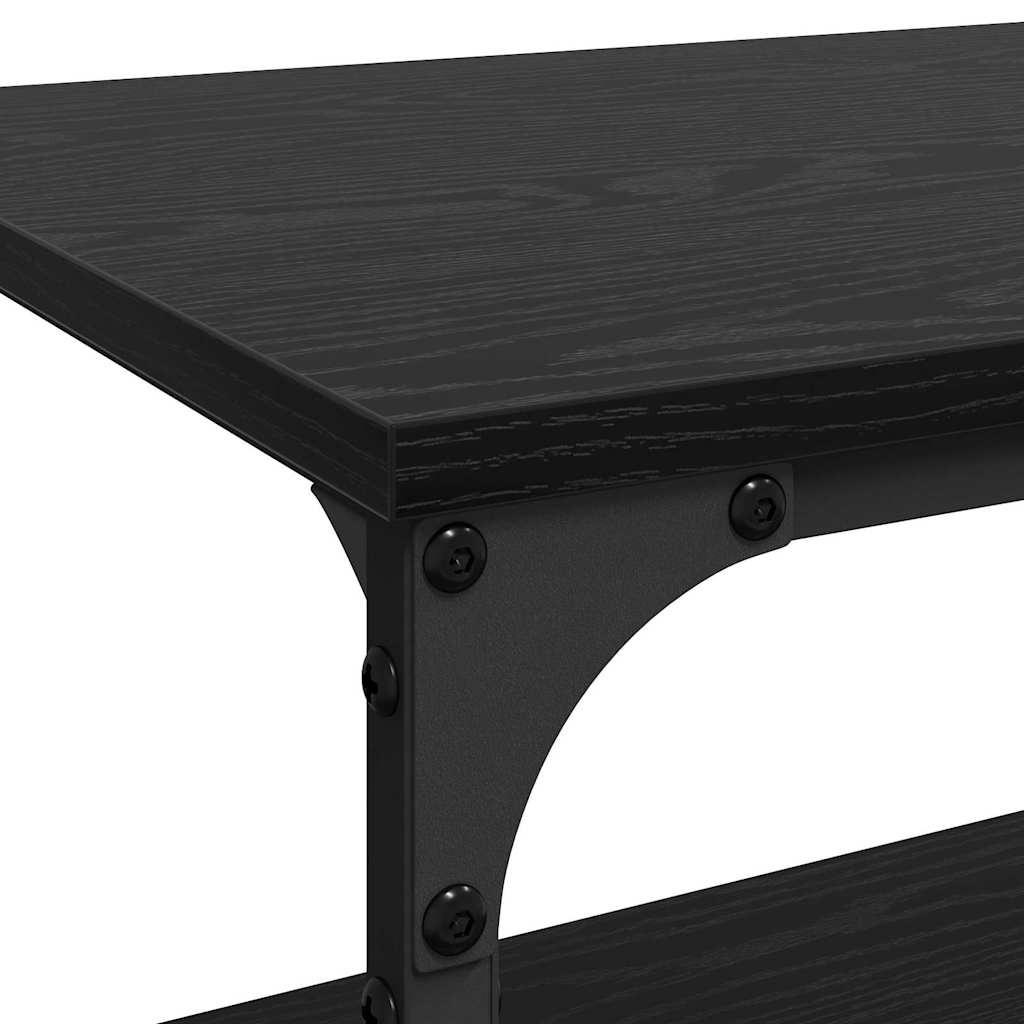 Konyhai kocsi fekete tölgy 60 x 41 x 76 cm faanyag