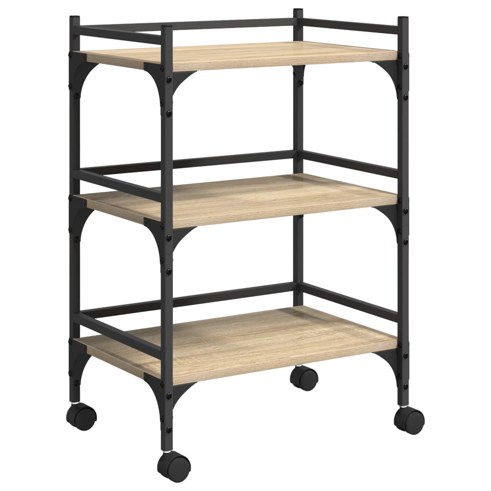 Konyhai kocsi sonoma tölgy 50 x 35 x 75,5 cm faanyag