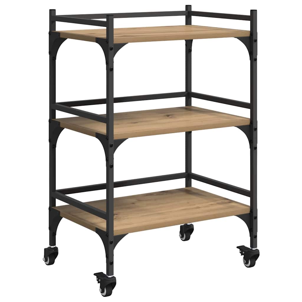 Konyhai kocsi artisan tölgy 50 x 35 x 75.5 cm faanyag