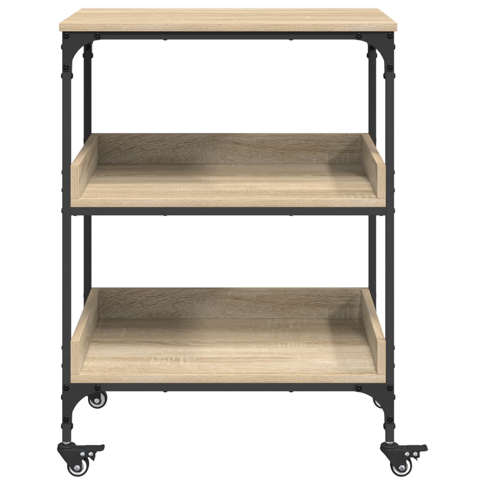 Konyhai kocsi sonoma tölgy 60 x 41 x 80,5 cm faanyag